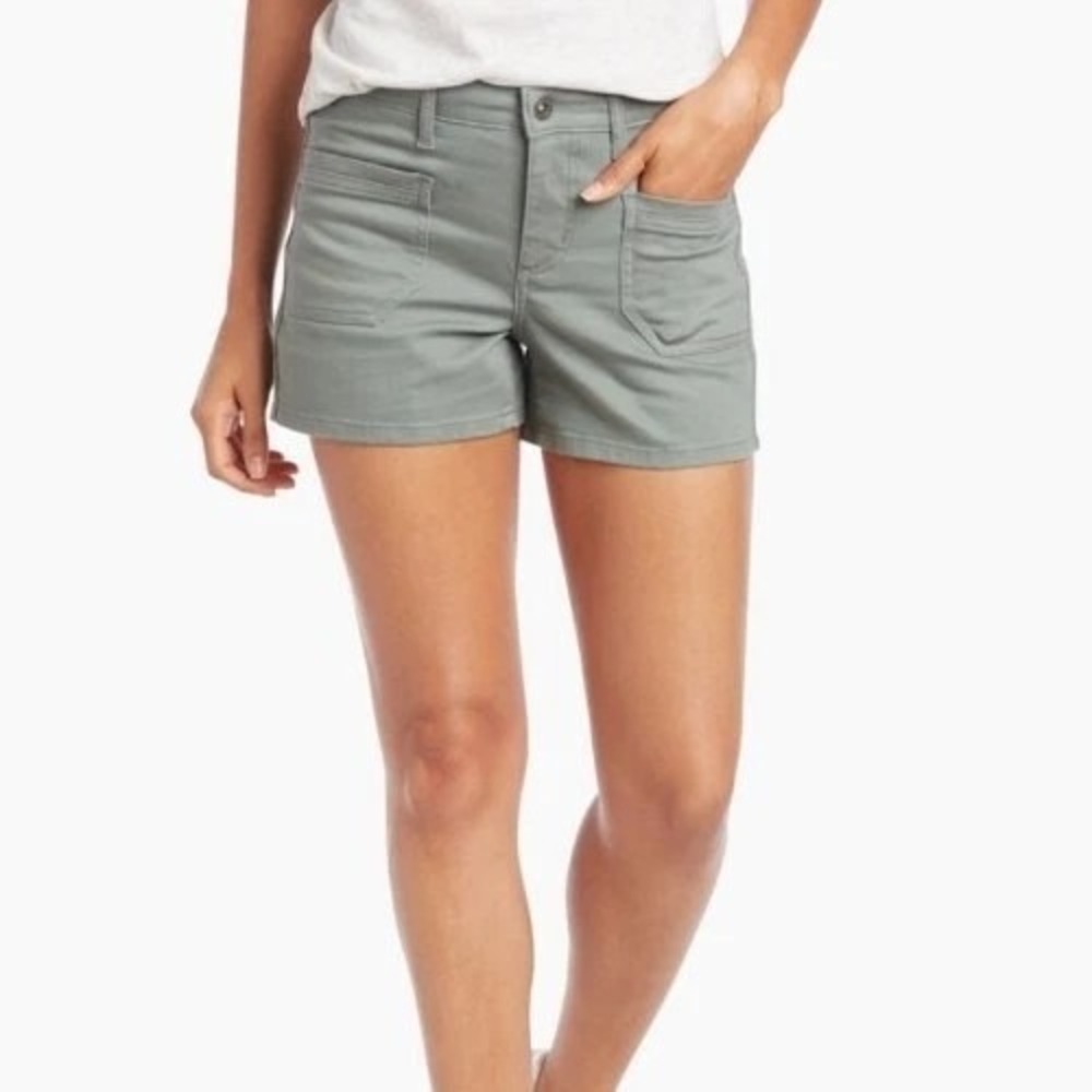 KUHL Women's Kontra Hiking Outdoor Shorts In Gray- Size 8- Athleisure Athletic
